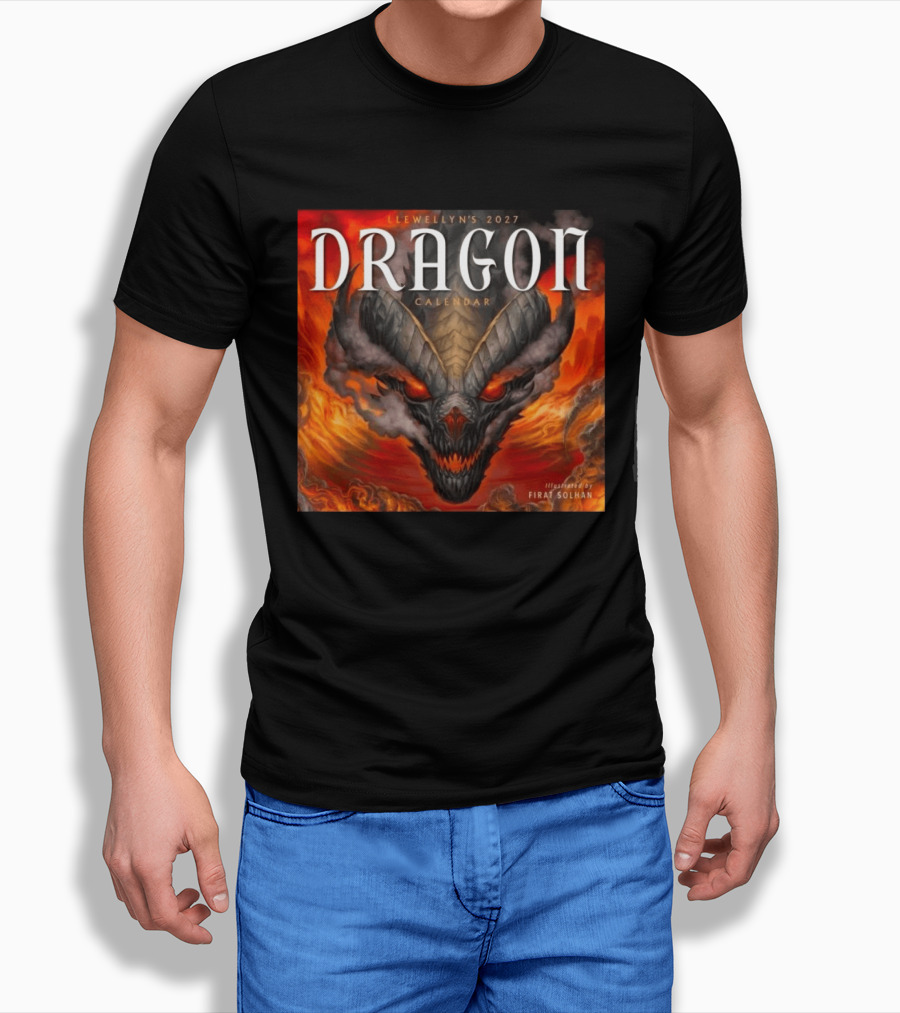 Llewellyn's 2027 Dragon Calendar Illustrated By Firat Solhan T-Shirt