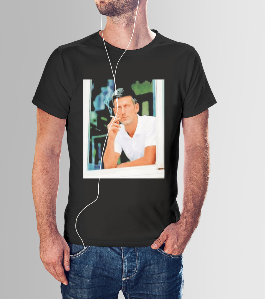 Novak Djokovic Smoking Tennis ATP Champion T-Shirt