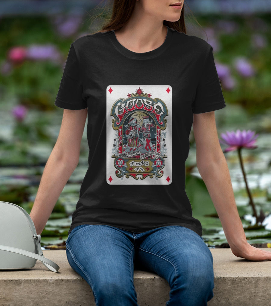 Goose Aug 16 2026 Grand Theatre Reno NV Playing Card T-Shirt