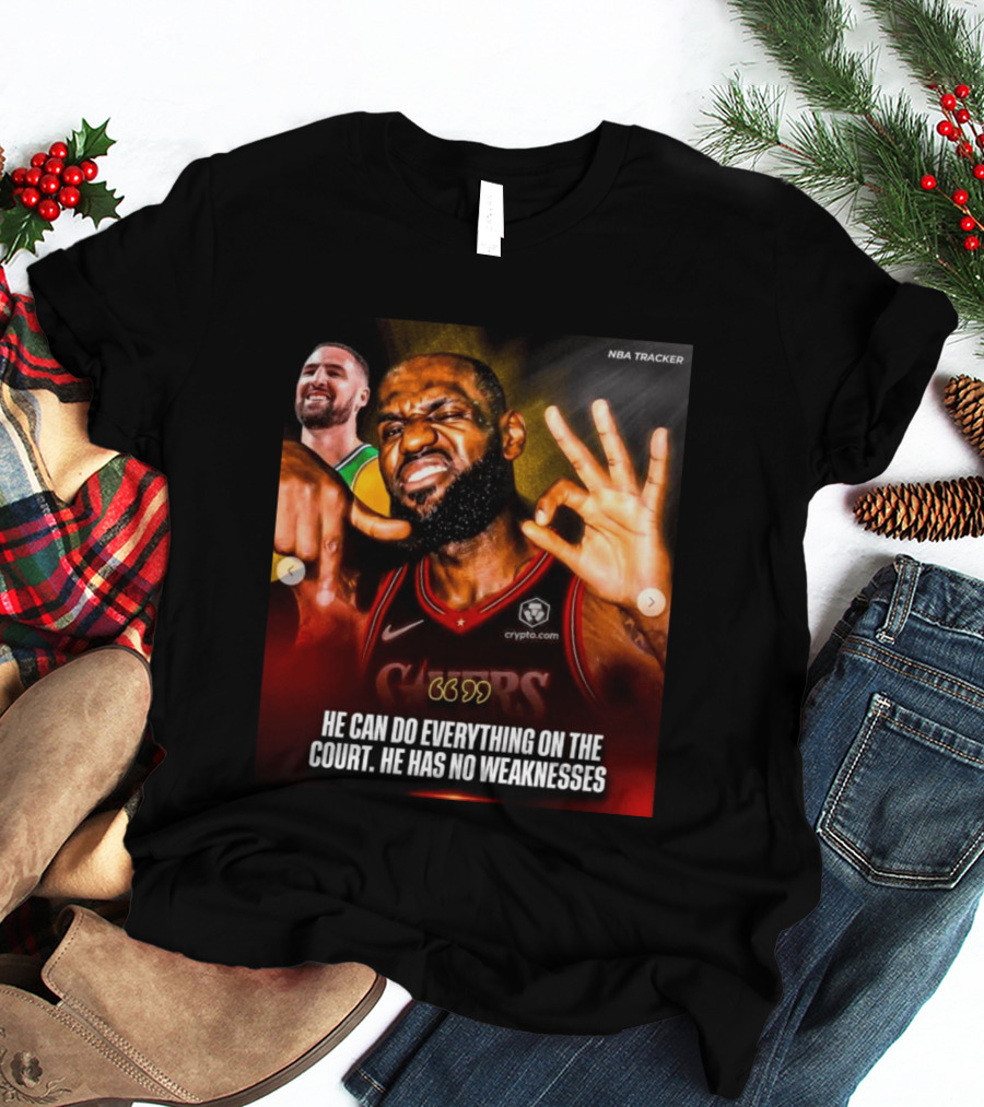 He Can Do Everything On The Court He Has No Weaknesses Crypto Lakers NBA Tracker T-Shirt