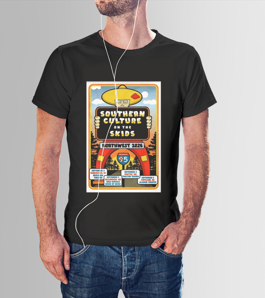 Southern Culture On The Skids Northwest 2026 Tour Vancouver Seattle Portland T-Shirt