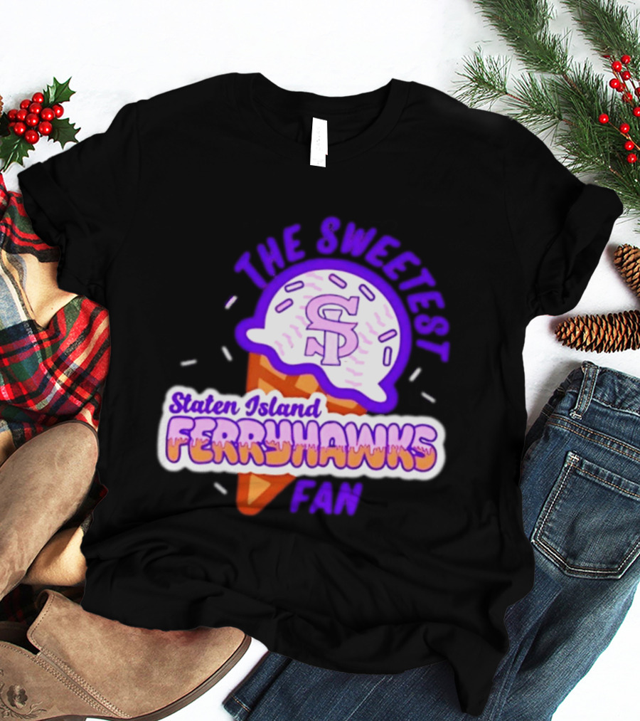 Staten Island Ferryhawks The Sweetest Fan Ice Cream Cone T-Shirt