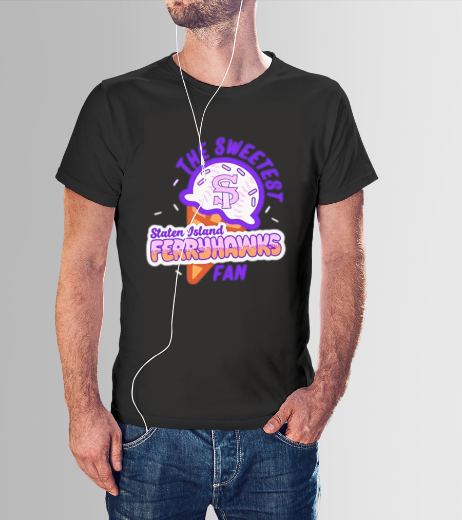 Staten Island Ferryhawks The Sweetest Fan Ice Cream Cone T-Shirt