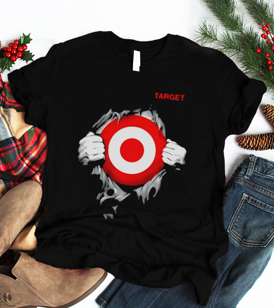 Target Ripped Chest Bullseye T-Shirt
