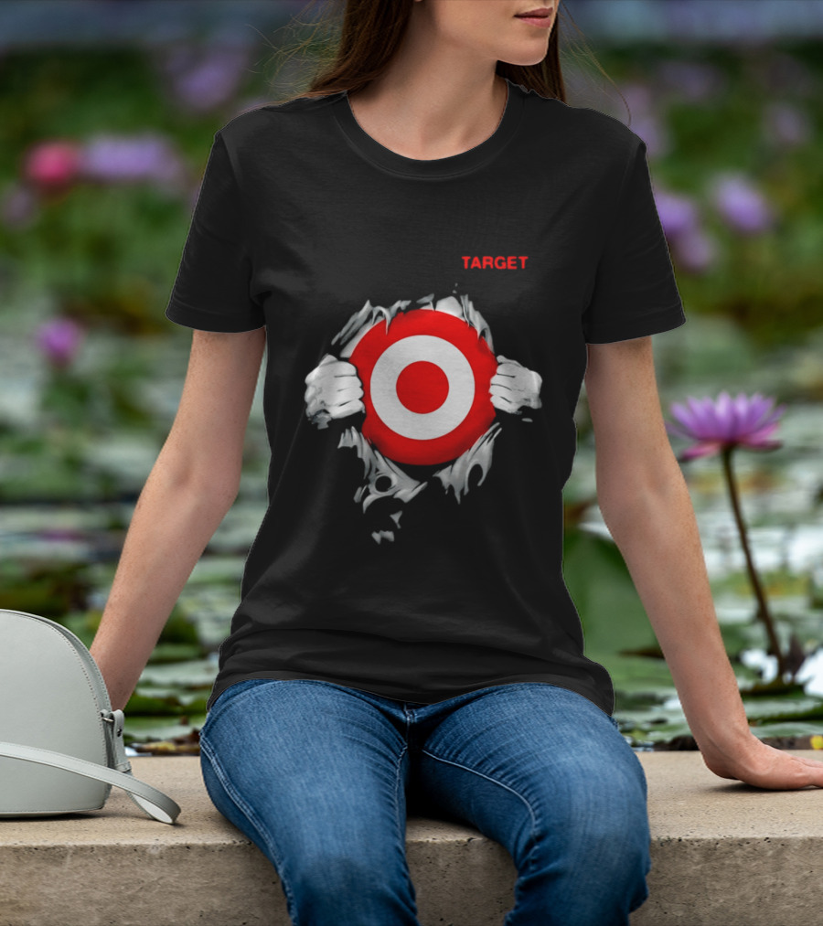 Target Ripped Chest Bullseye T-Shirt