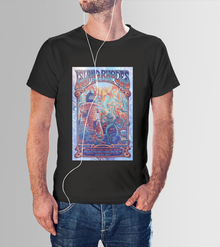 Island Rhodes Music Festival 2026 Centreville Bank Stadium Sublime Slightly Stoopid Rebelution The Roots August 15 16 Limited T-Shirt