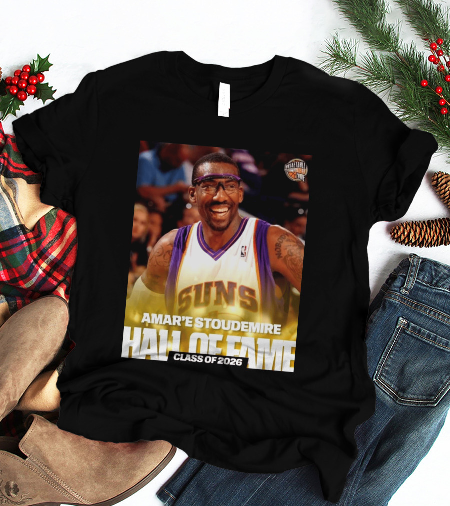 Amar'e Stoudemire Basketball Hall Of Fame Class Of 2026 Suns T-Shirt