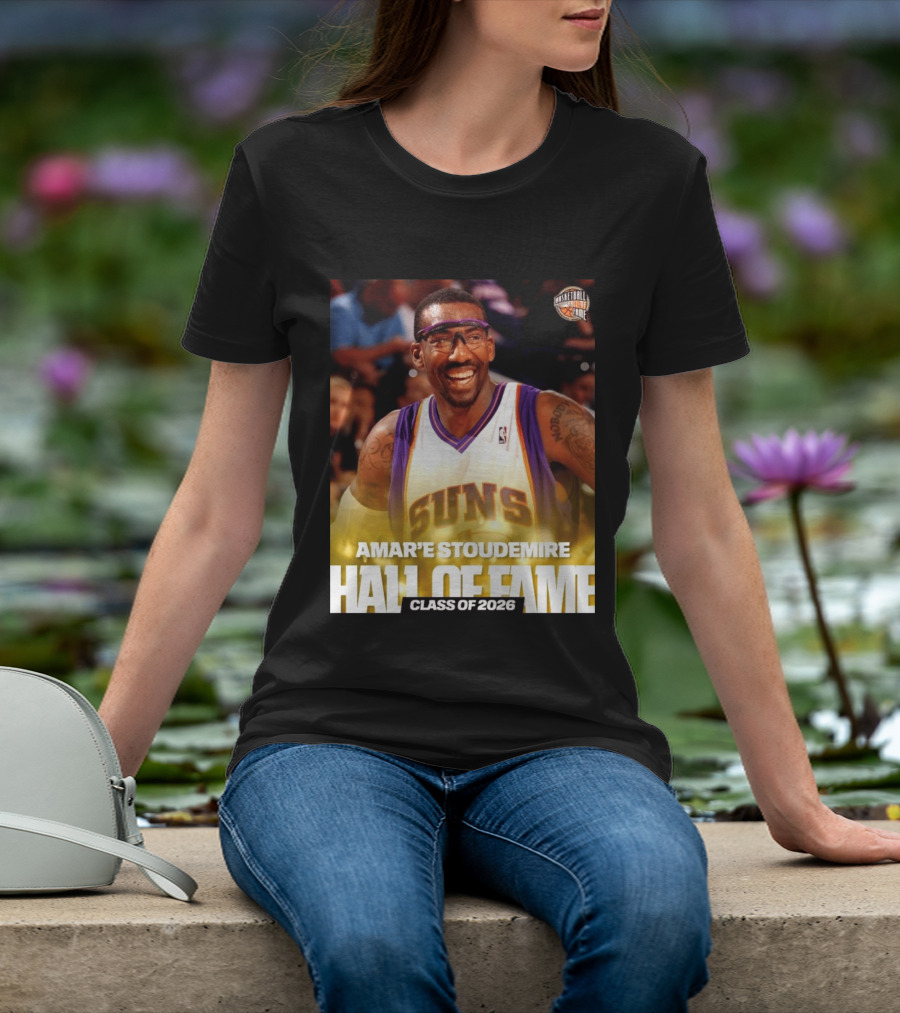 Amar'e Stoudemire Basketball Hall Of Fame Class Of 2026 Suns T-Shirt