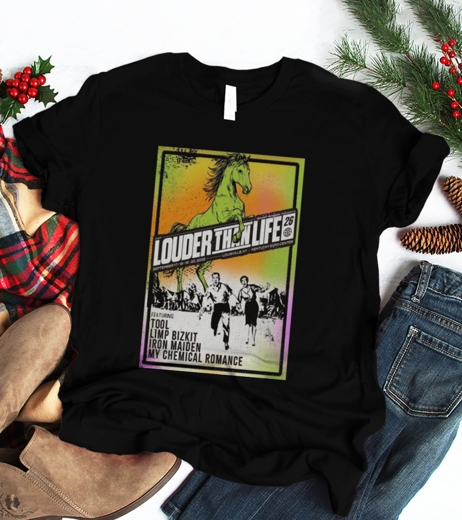 Louder Than Life 2026 Louisville KY Featuring Tool Limp Bizkit Iron Maiden My Chemical Romance T-Shirt