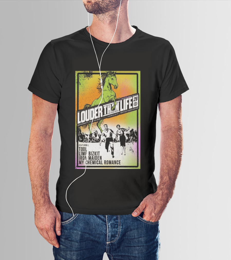 Louder Than Life 2026 Louisville KY Featuring Tool Limp Bizkit Iron Maiden My Chemical Romance T-Shirt