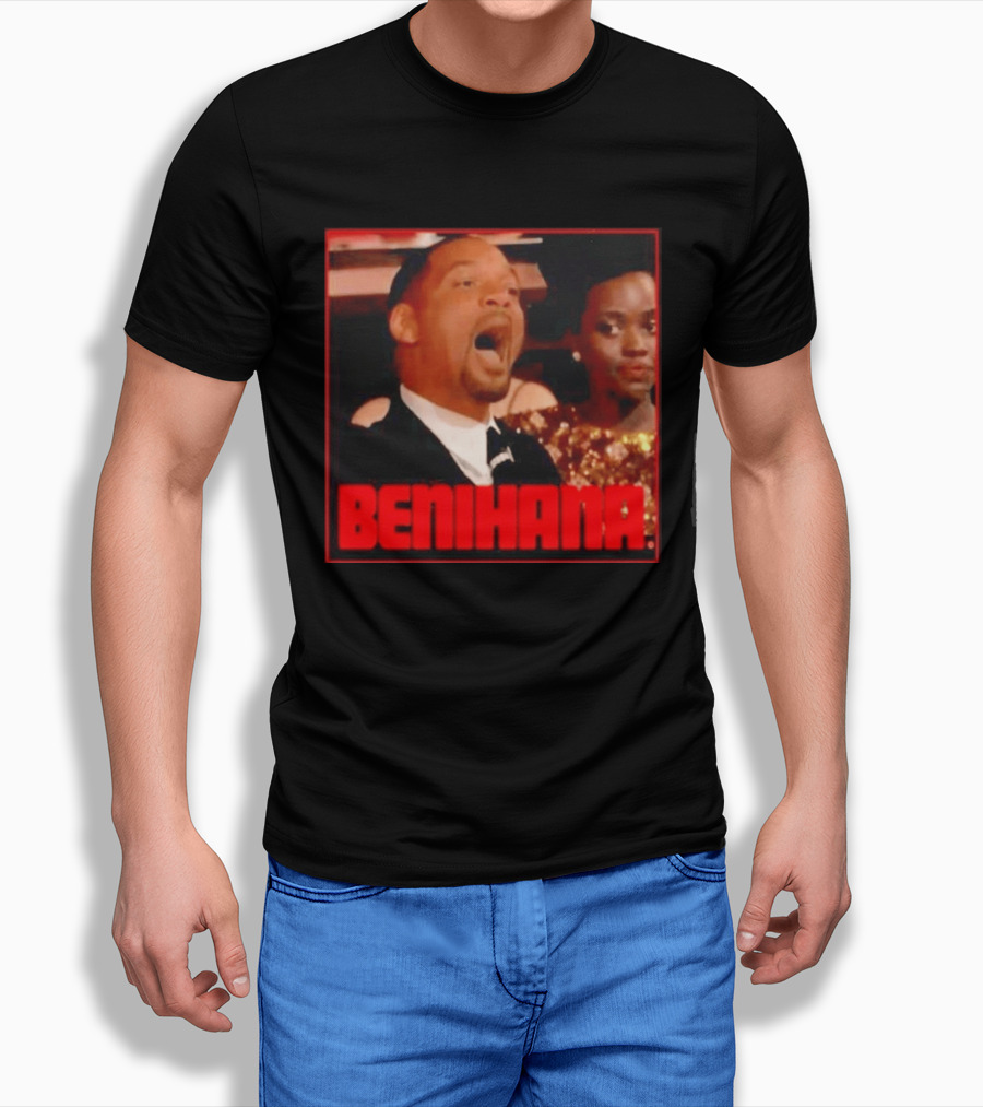 Benihana Will Smith Oscar 2022 Reaction Image T-Shirt