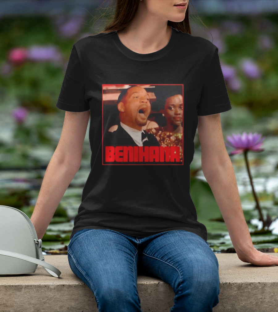Benihana Will Smith Oscar 2022 Reaction Image T-Shirt