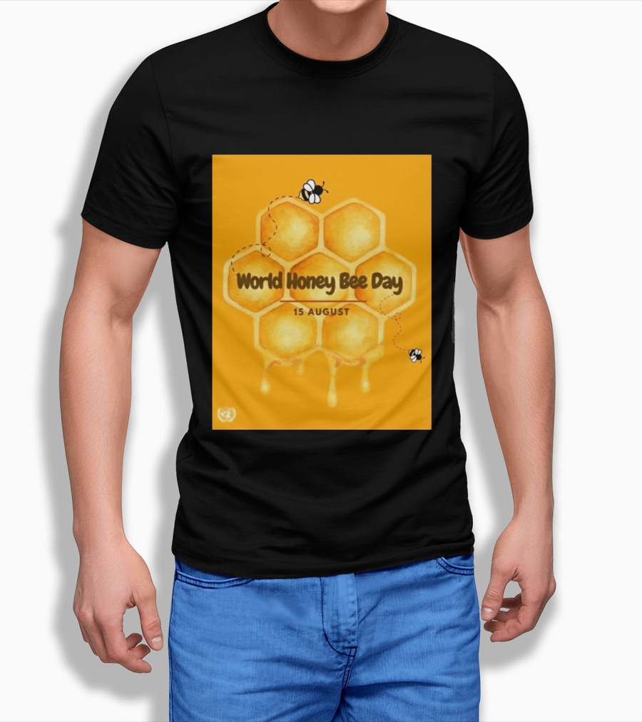 World Honey Bee Day 15 August Honeycomb T-Shirt