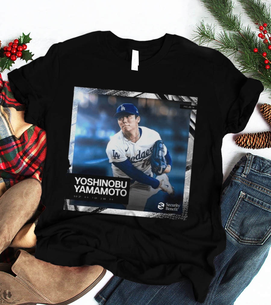 Yoshinobu Yamamoto Los Angeles Dodgers Security Benefit 2026 T-Shirt