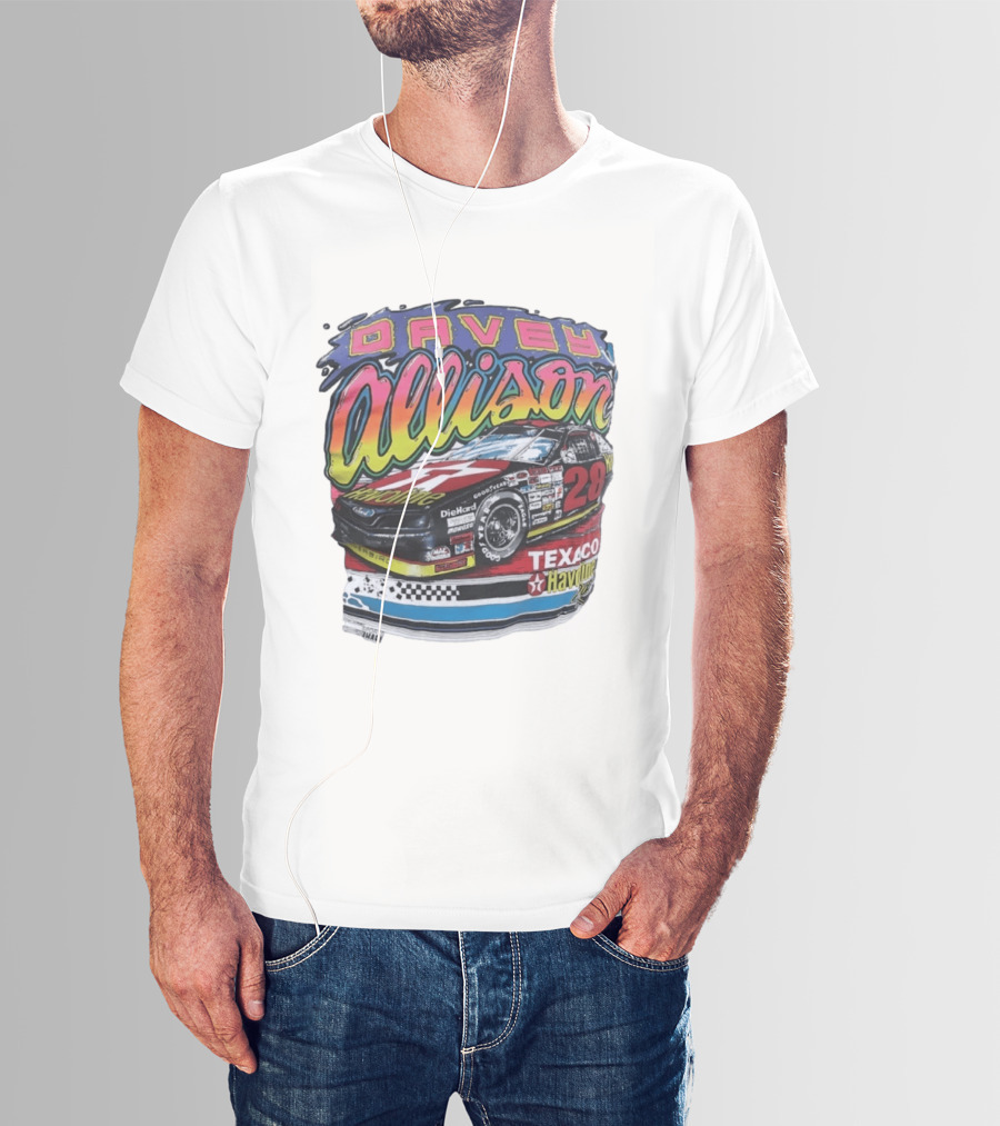 Davey Allison 28 Texaco Havoline Racing Ford Thunderbird T-Shirt
