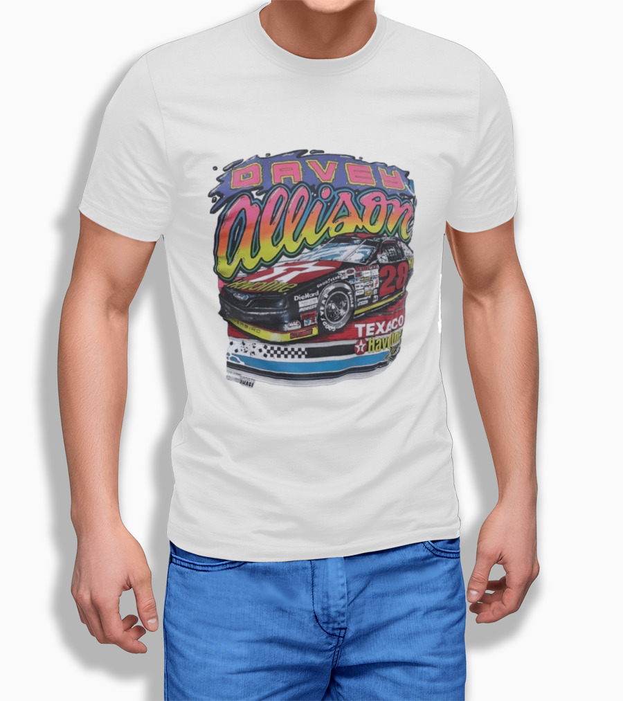 Davey Allison 28 Texaco Havoline Racing Ford Thunderbird T-Shirt