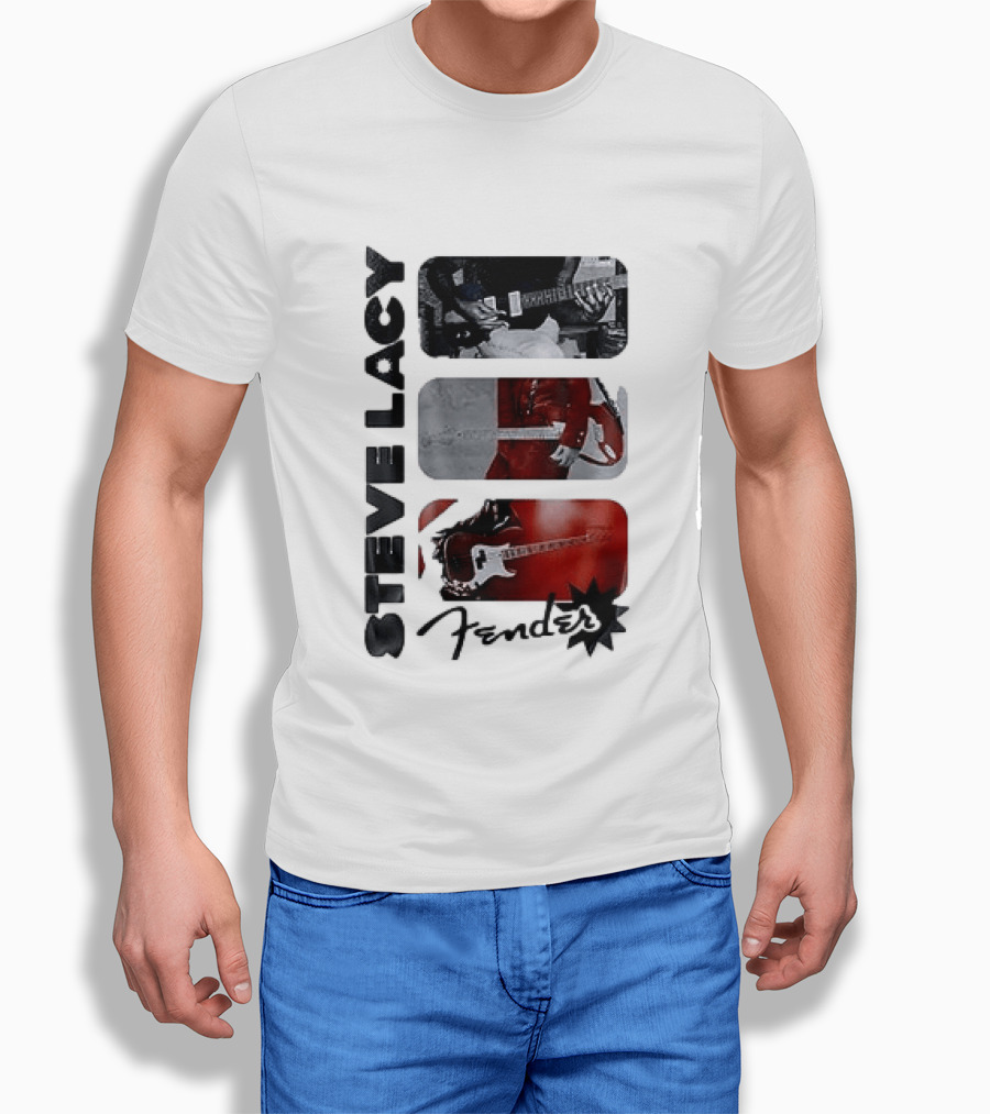 Steve Lacy Fender Oh Yeah Tour Guitar T-Shirt
