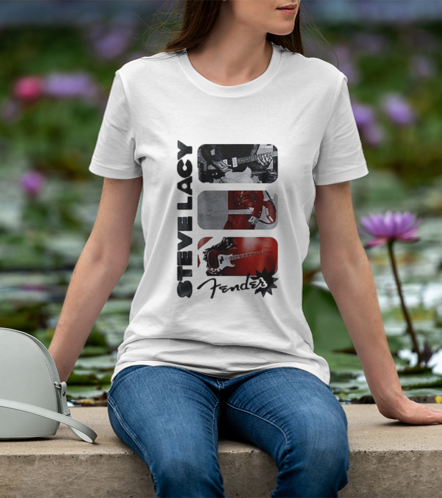 Steve Lacy Fender Oh Yeah Tour Guitar T-Shirt