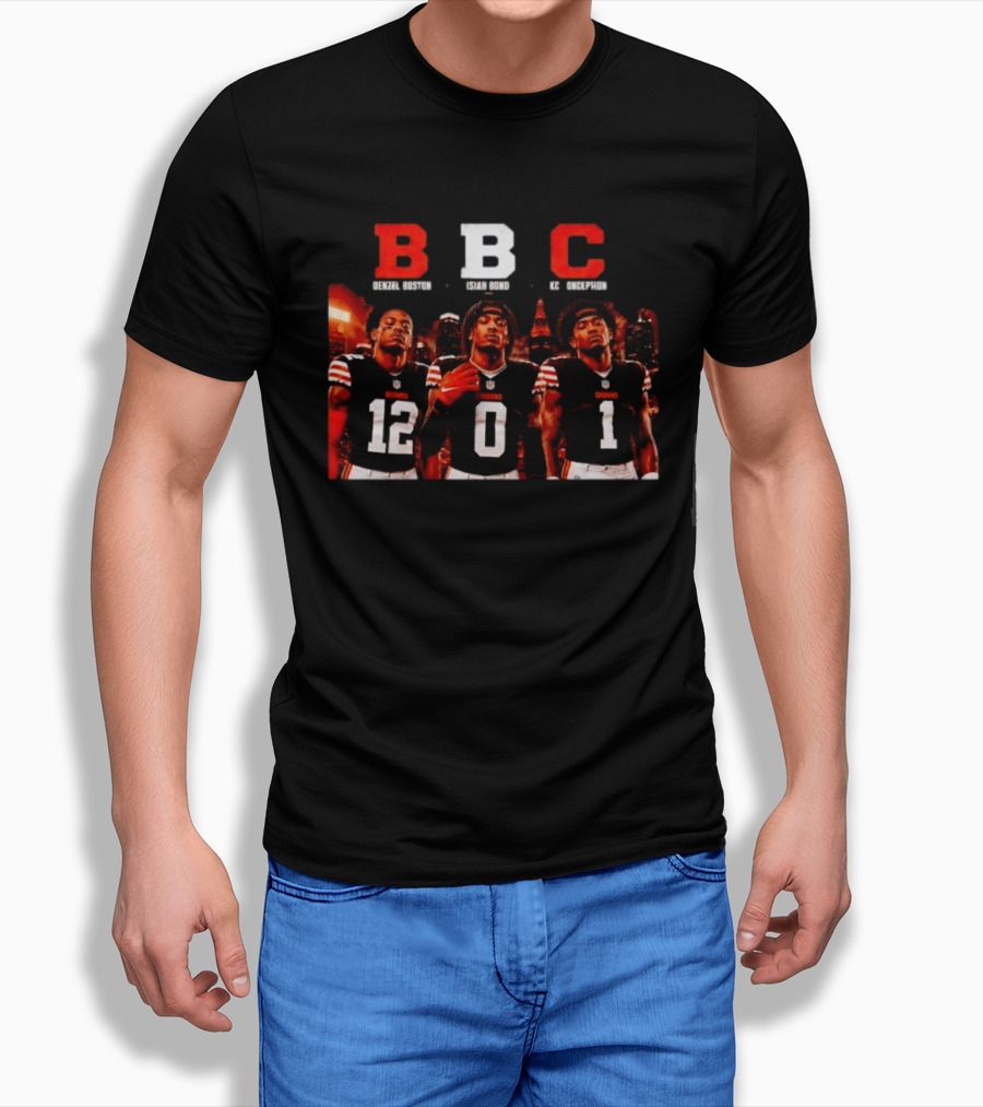 BBC Trio Denzel Boston Isiah Bond KC Conception Cleveland Browns T-Shirt