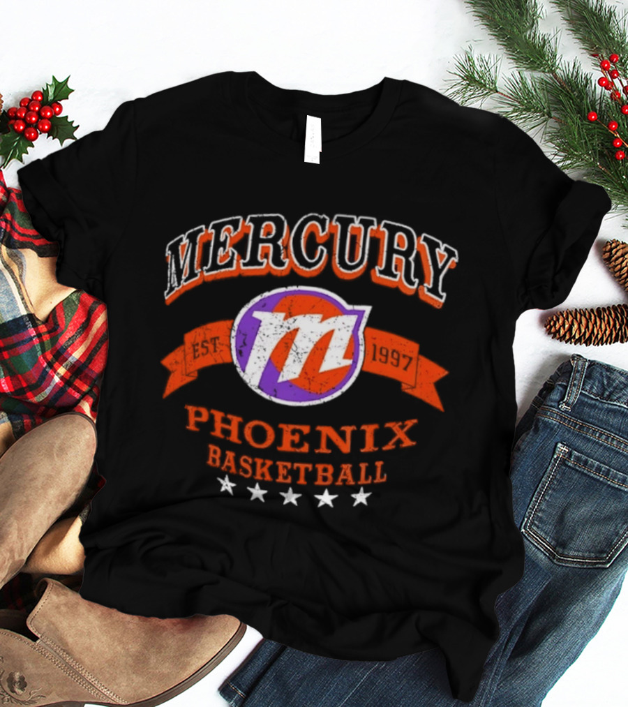 Phoenix Mercury Est 1997 Basketball Distressed T-Shirt