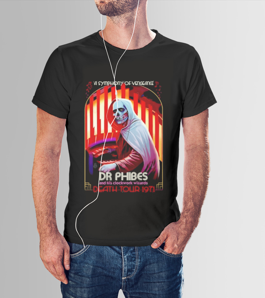 Dr Phibes And His Work Wizards A Symphony Of Vengeance Death Tour 1971 T-Shirt