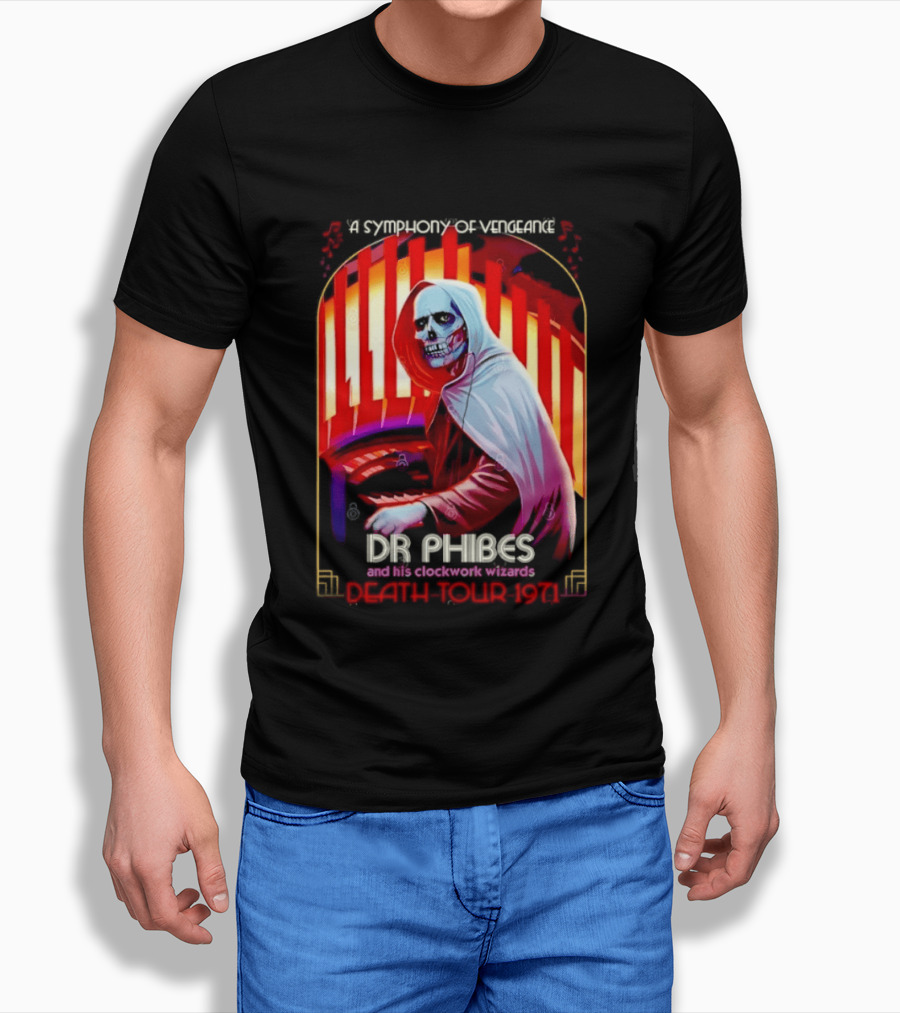 Dr Phibes And His Work Wizards A Symphony Of Vengeance Death Tour 1971 T-Shirt