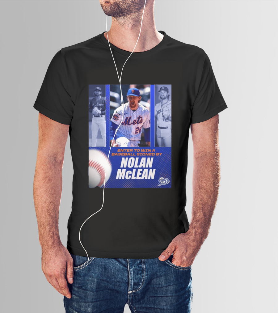 Enter To Win A Baseball Signed By Nolan McLean Mets 26 Celebrating 25 Years T-Shirt
