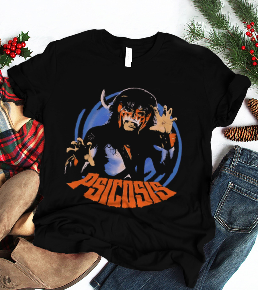 Psicosis Lucha Libre Wrestler Iconic Mask T-Shirt