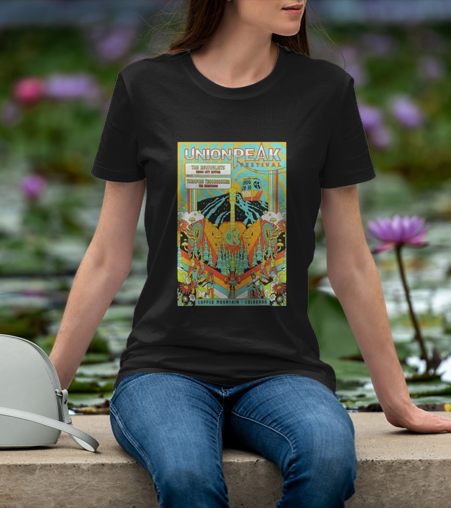 Union Peak Festival 2026 Copper Mountain Colorado Aug 28 30 Featuring The Revivalists Turbo Tweed Troubadours The Disco Biscuits T-Shirt