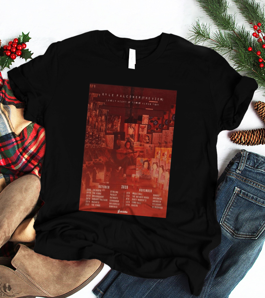 Kyle Falconer The View Lovely Night Of Terror Album Tour 2026 October November Scotland Dates T-Shirt