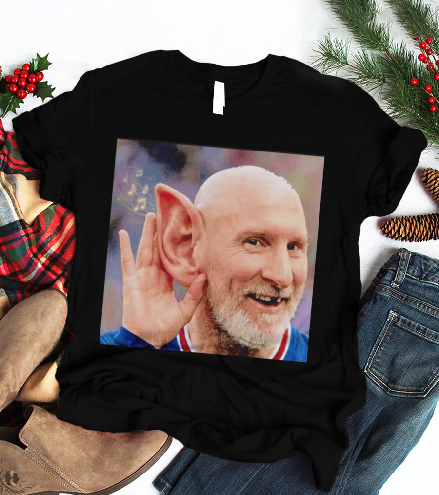 Lionel Messi Elf Meme Pessi Big Ear Music Notes Bald Man T-Shirt