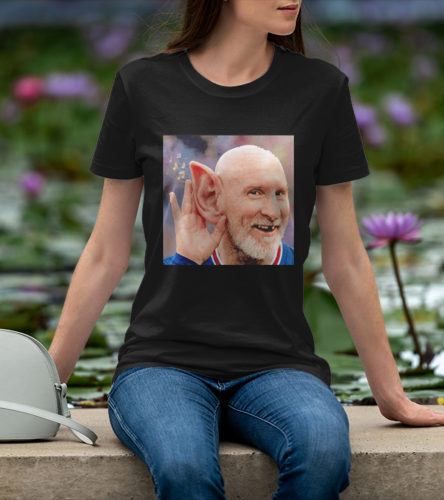Lionel Messi Elf Meme Pessi Big Ear Music Notes Bald Man T-Shirt