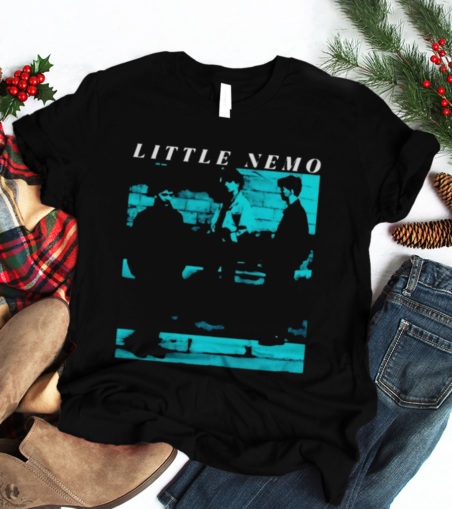 Little Nemo Post Punk Alternative Rock Band Aqua Blue Distressed T-Shirt