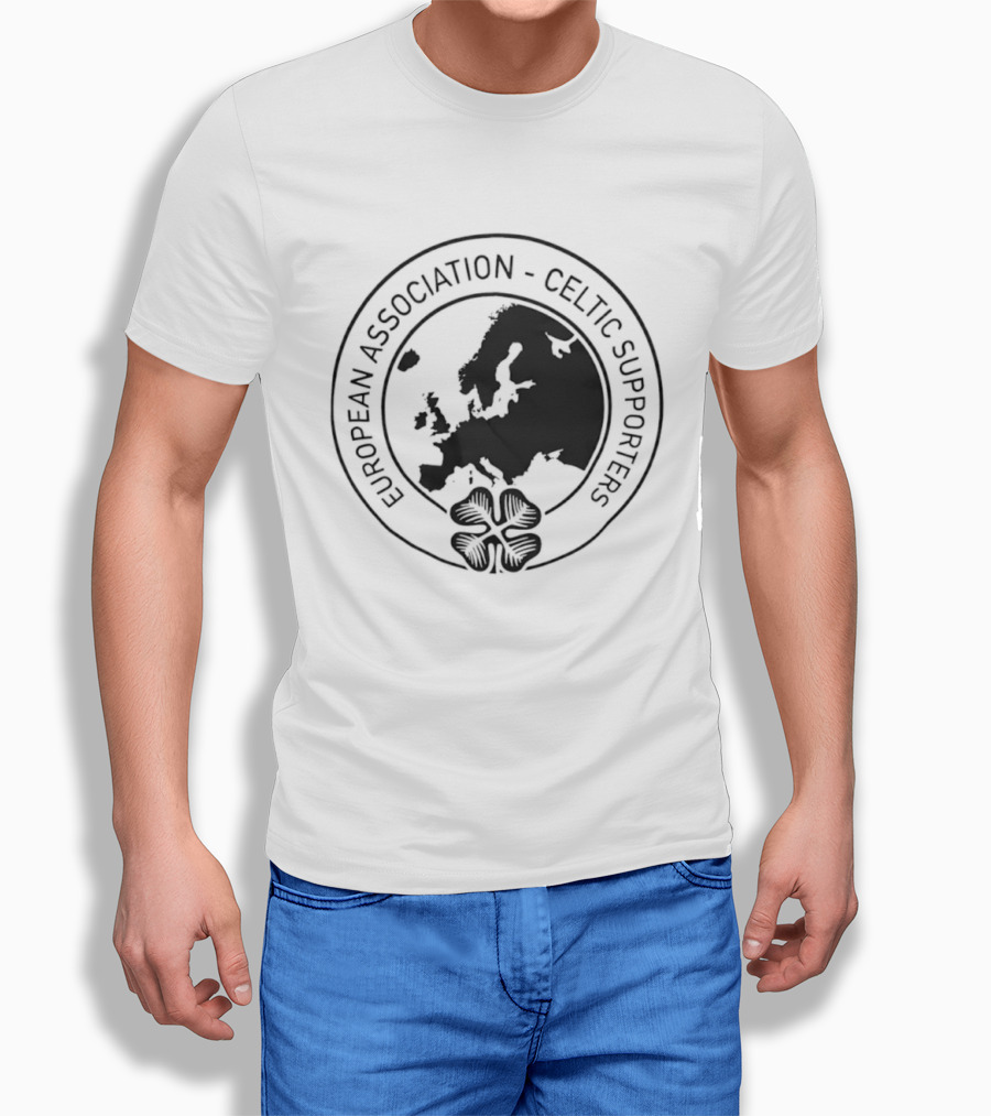 European Association Celtic Supporters Football Fans Map T-Shirt