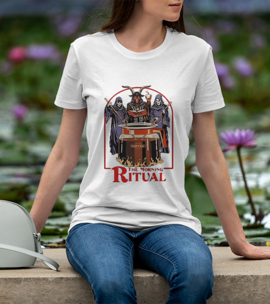 Ritual Coffee Grim Reaper Satanic Morning T-Shirt
