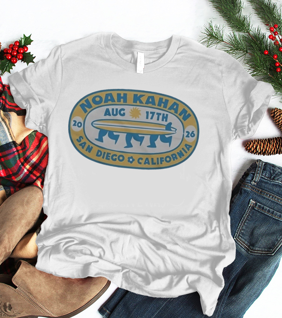 Noah Kahan Aug 17th 2026 San Diego California T-Shirt