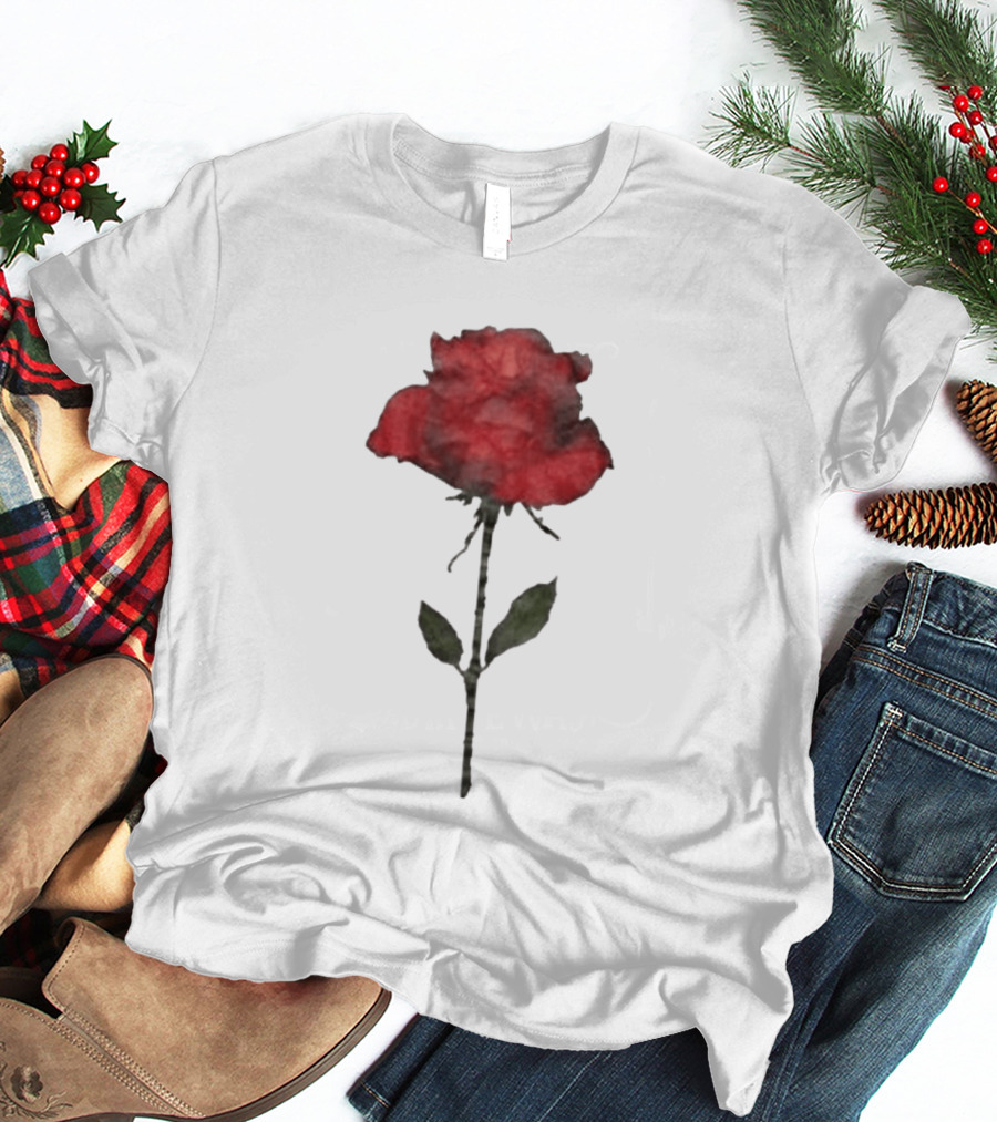 Original CORTIS Seonghyeon Acne Studios Women's Red Rose 2026 T-Shirt