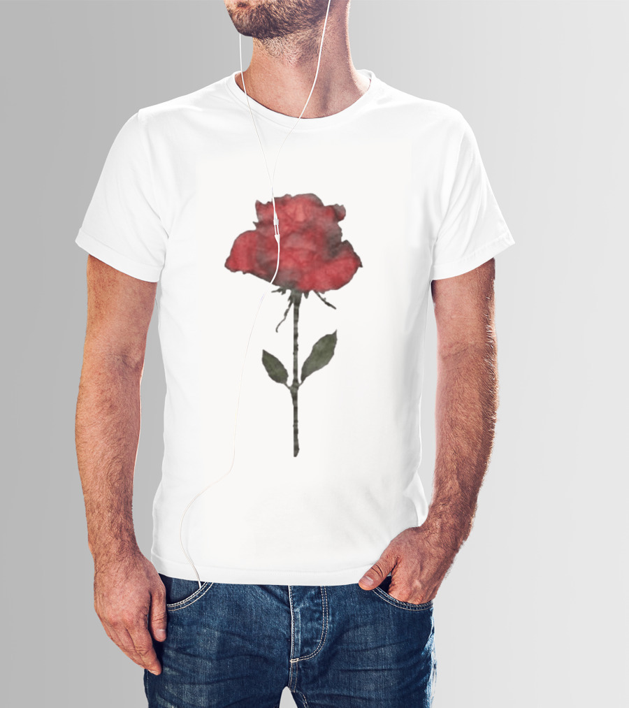 Original CORTIS Seonghyeon Acne Studios Women's Red Rose 2026 T-Shirt