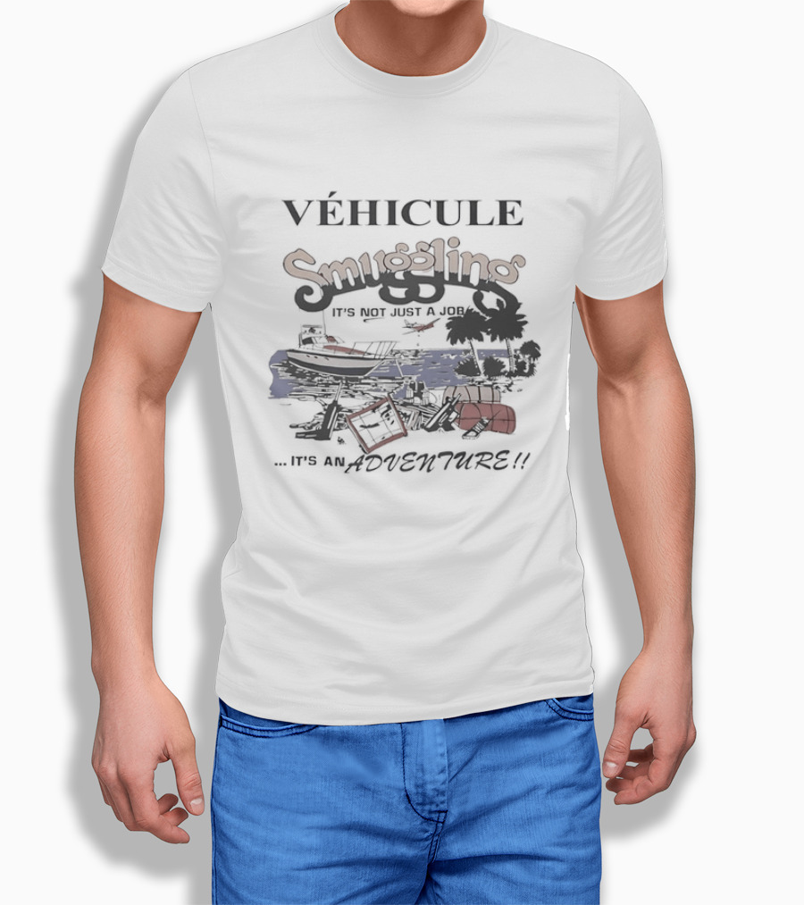 Véhicule S Gling It's Not Just A Job It's An Adventure With Boats And Palm Trees T-Shirt
