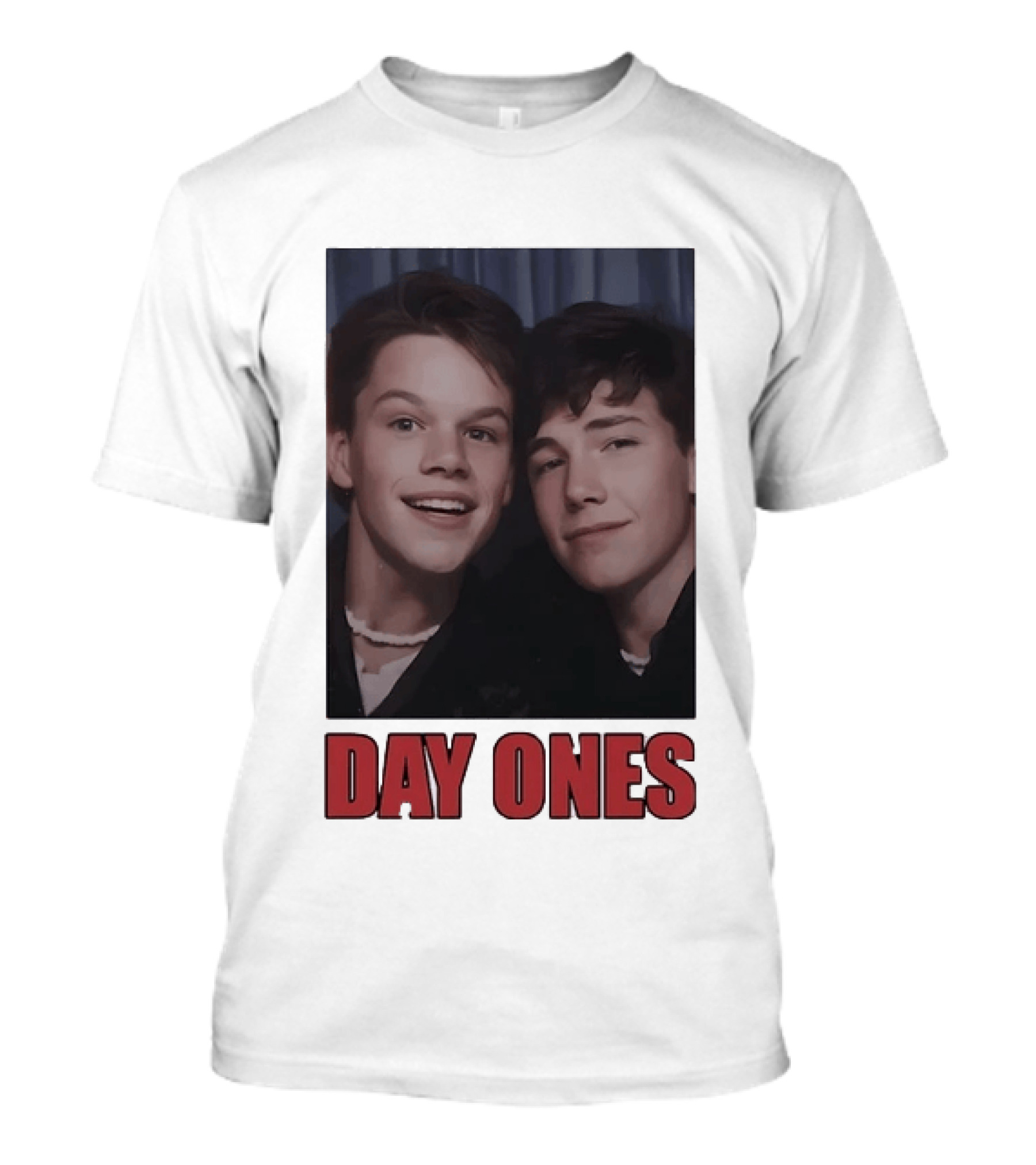 Ben Affleck Matt Damon Day Ones Friends Photobooth Nostalgia T-Shirt