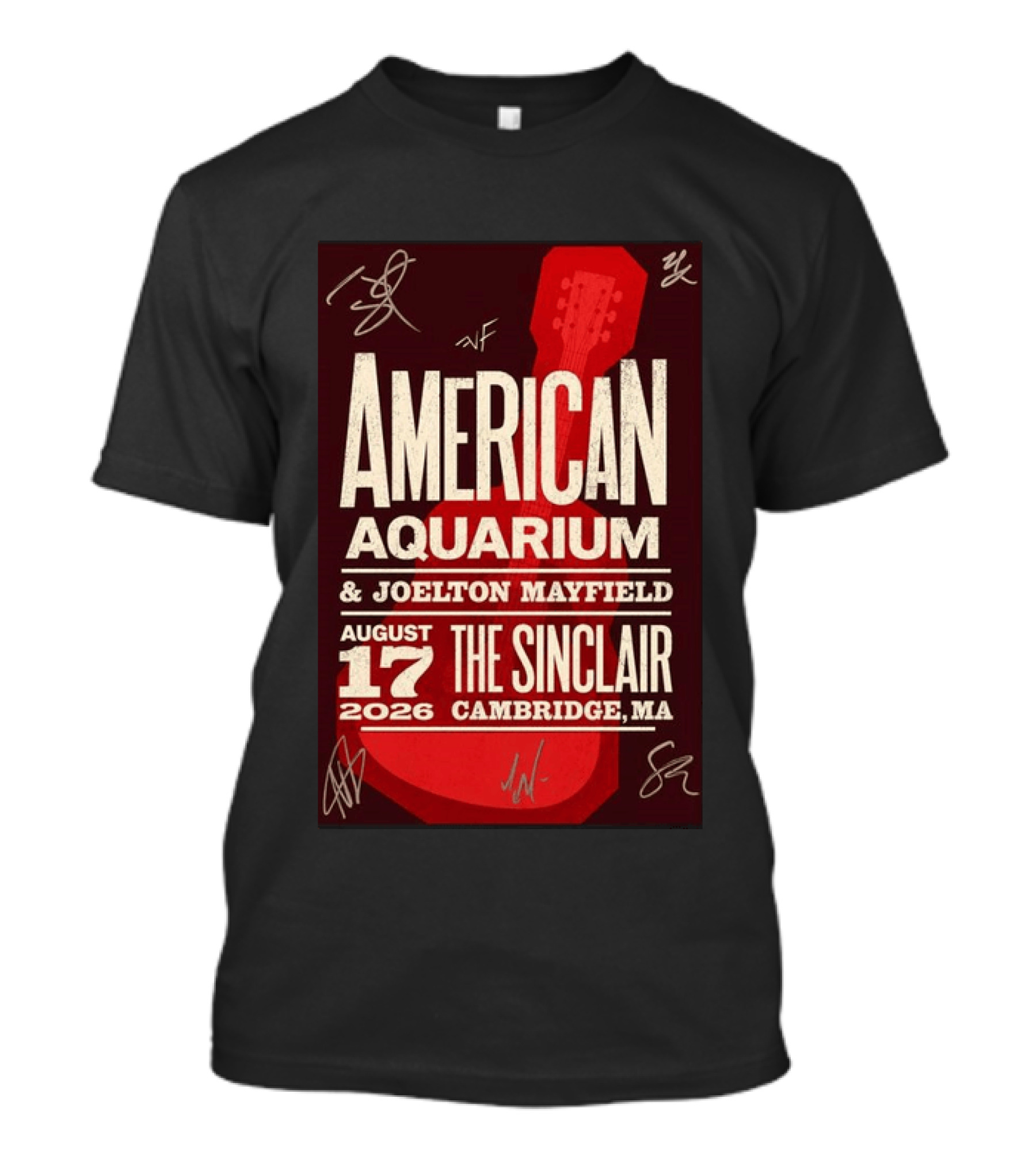 American Aquarium Joelton Mayfield August 17 2026 The Sinclair Cambridge MA Concert Tour T-Shirt