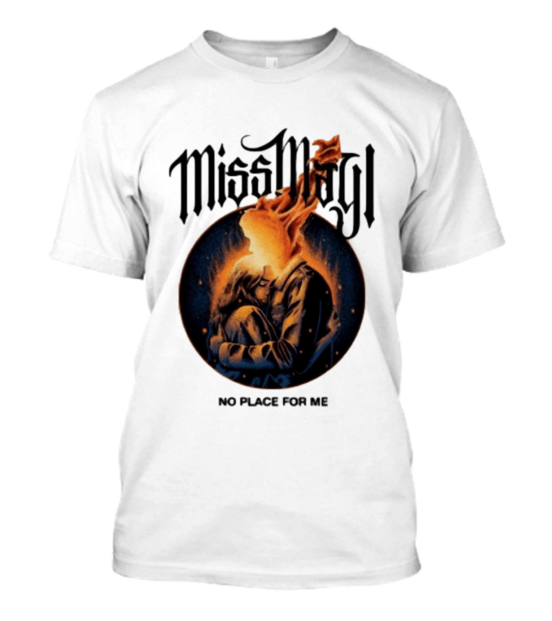 Miss May I No Place For Me Solid State Records Store White Black Ringer T-Shirt