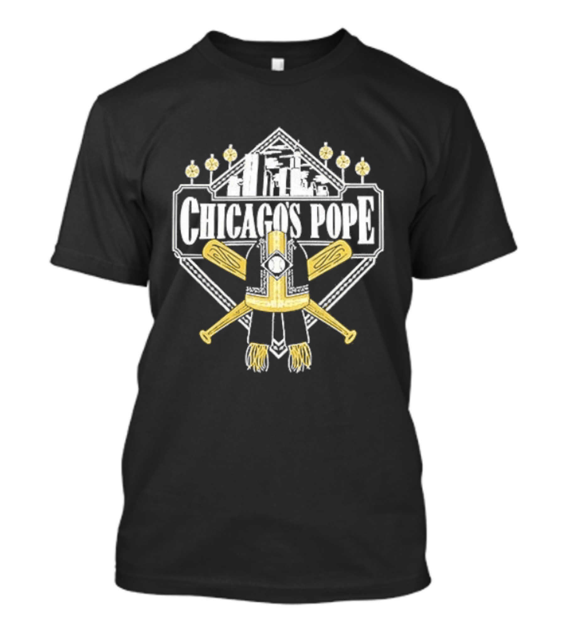 Chicago White Sox Chicago's Pope Baseball Crossed Bats T-Shirt