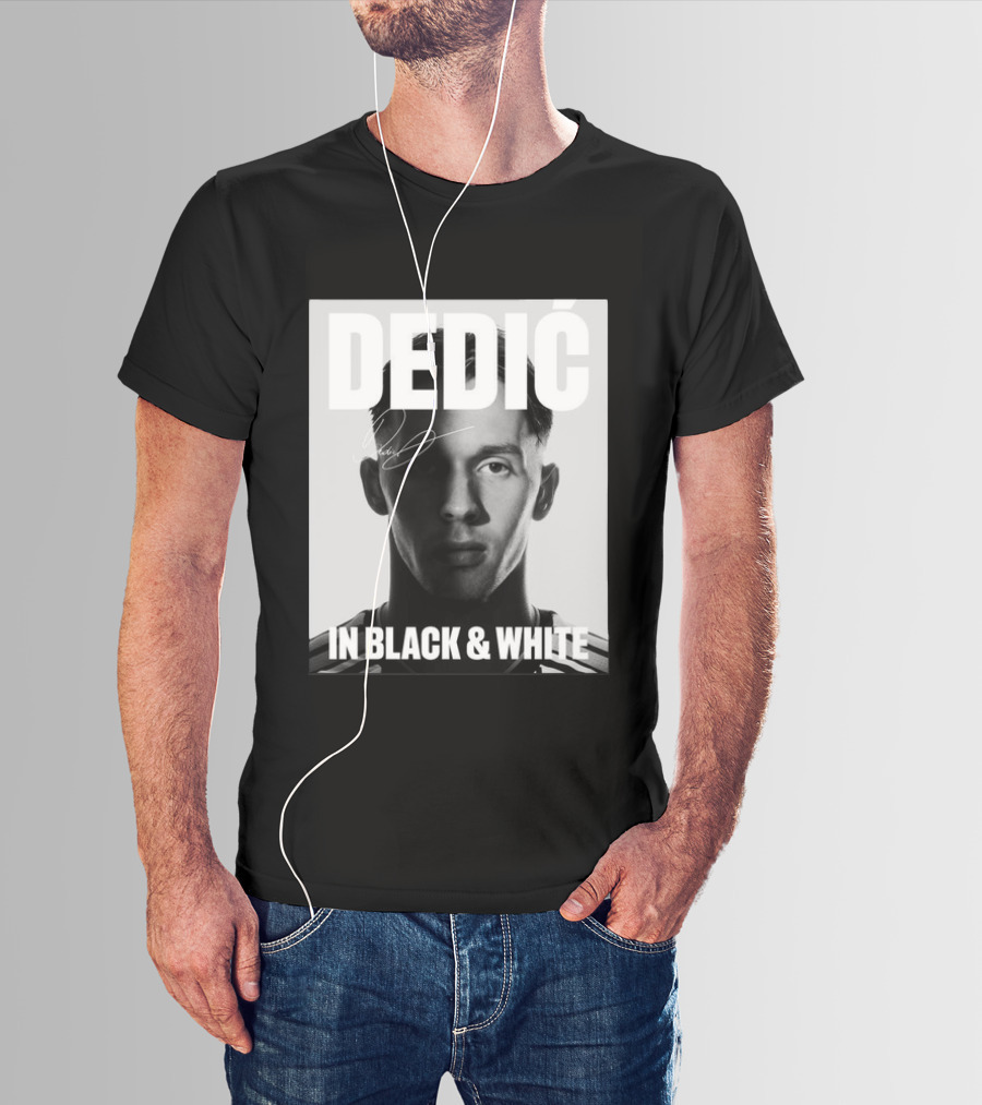 Dedić In Black & White Monochrome T-Shirt