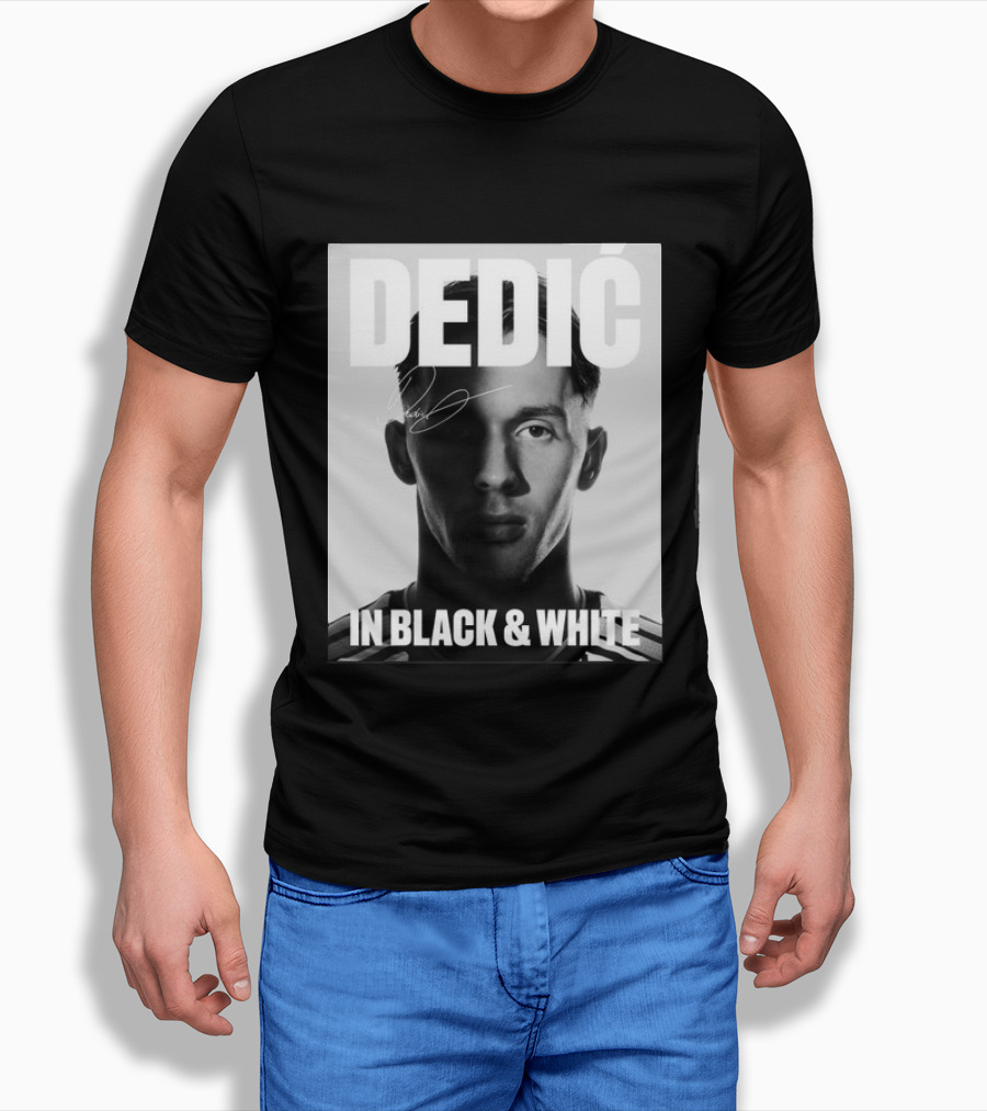 Dedić In Black & White Monochrome T-Shirt