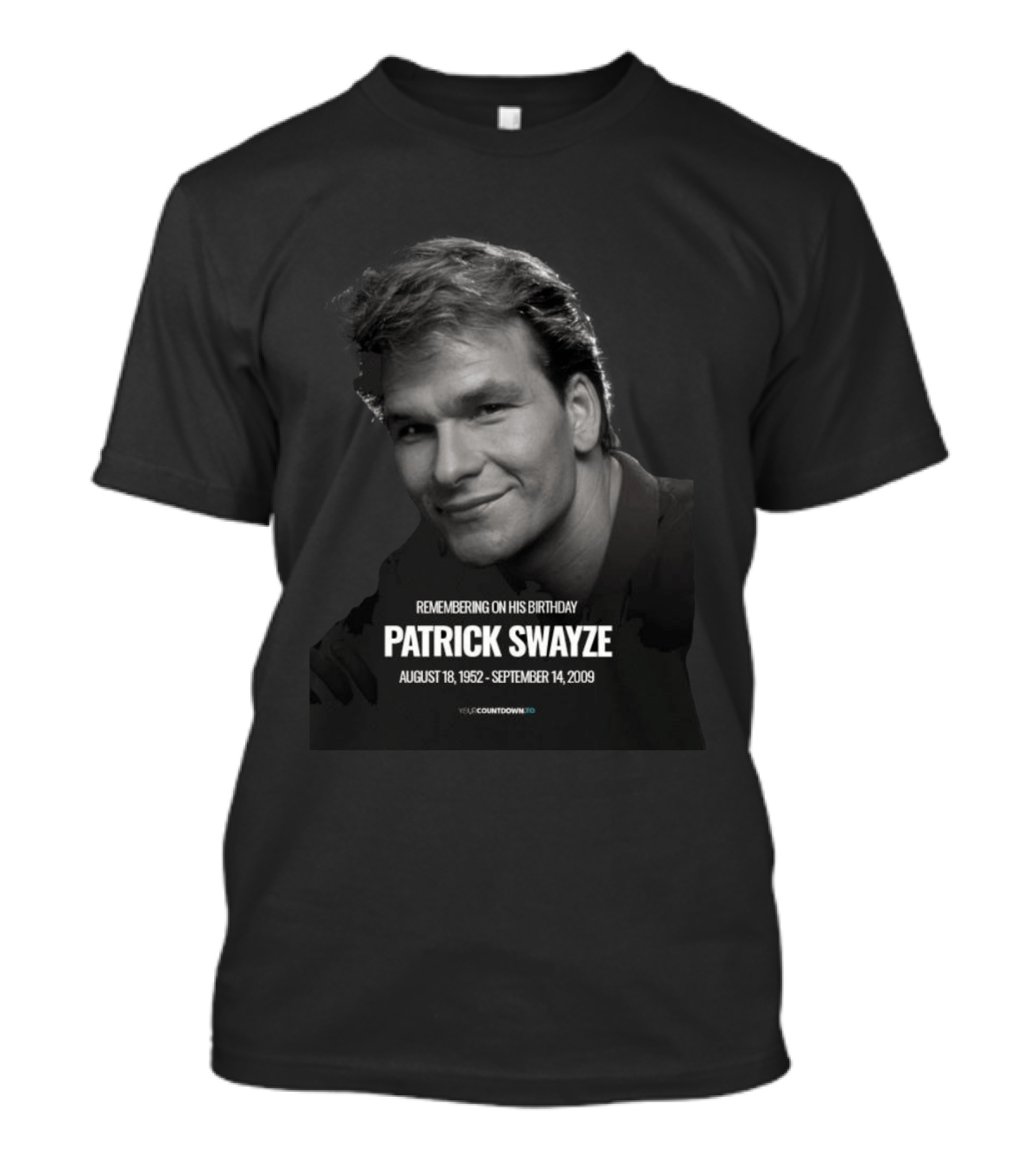 Remembering On His Birthday Patrick Swayze August 18 1952 September 14 2009 Celebration T-Shirt