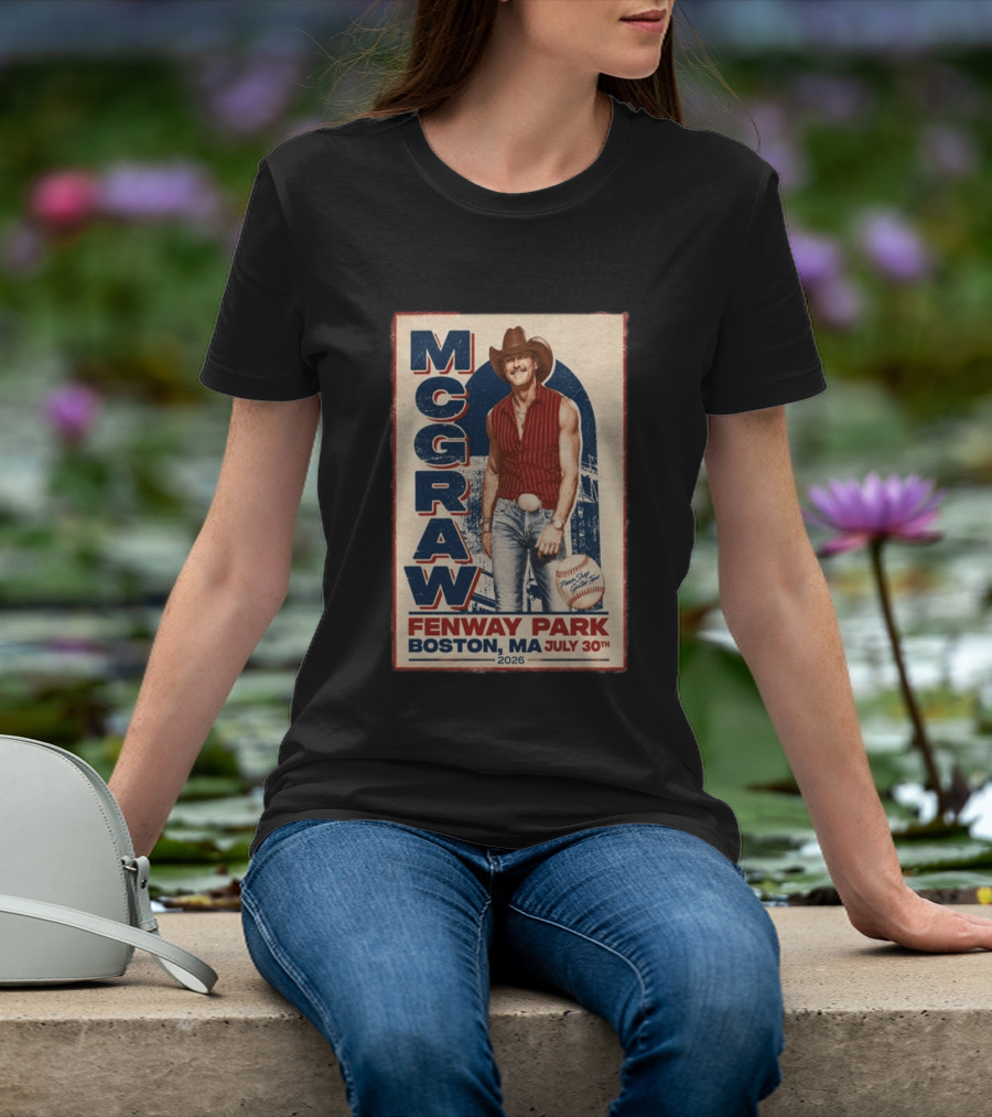 Tim McGraw Fenway Park Boston July 30 2026 Event T-Shirt