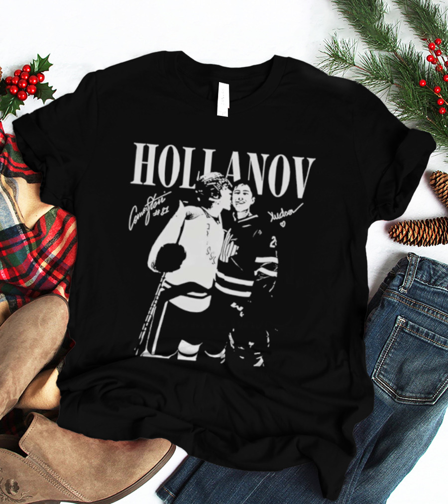 Hollanov Comorston Hudson No 87 Autographs T-Shirt