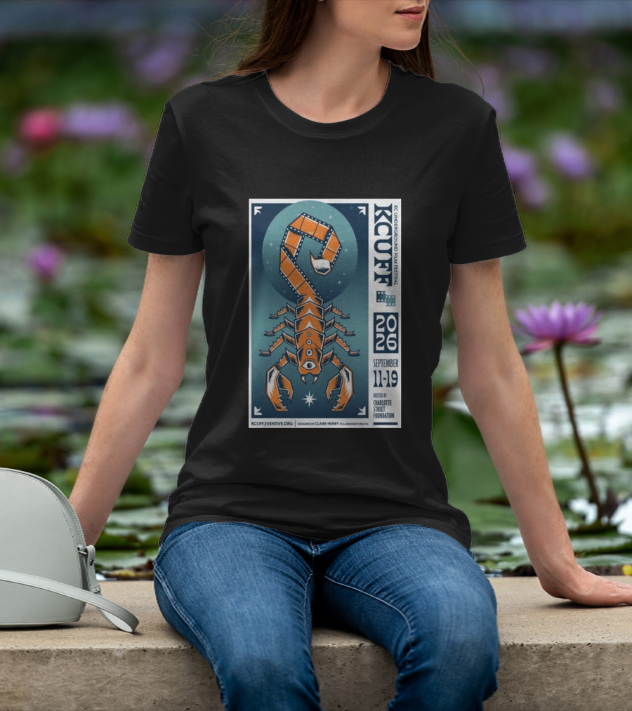 KC Underground Film Festival 2026 Scorpion September 11 19 Charlotte Street Foundation T-Shirt