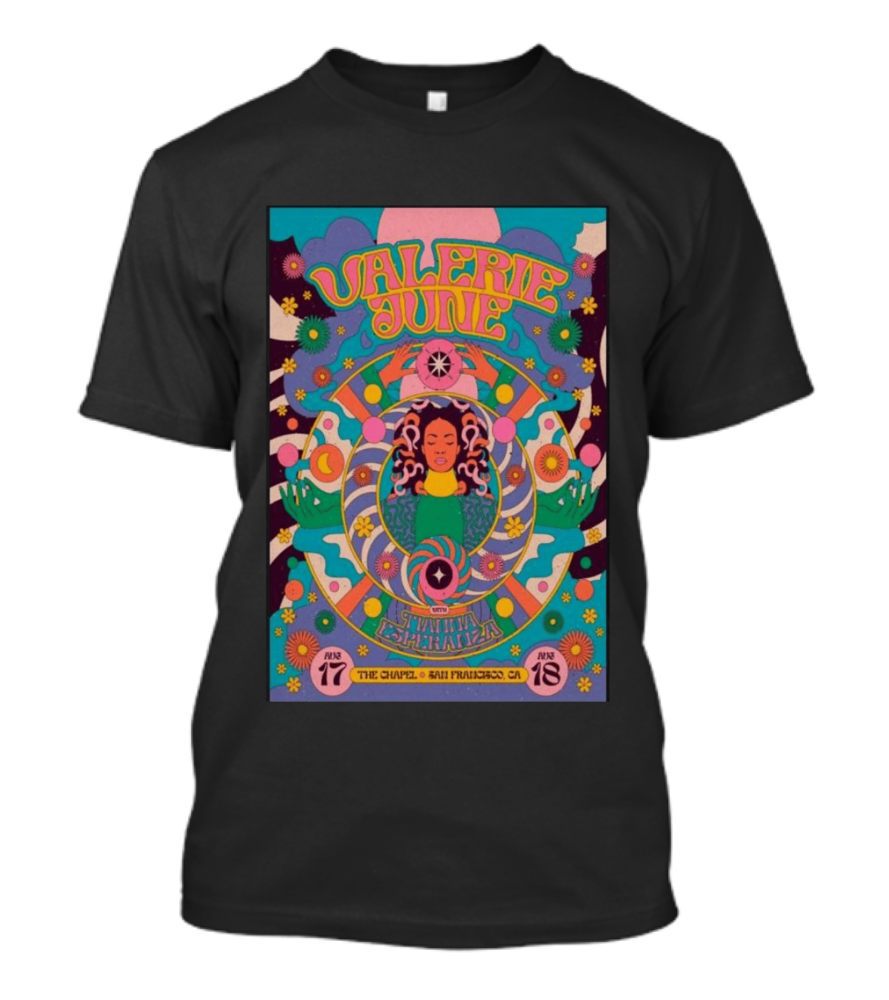 Valerie June With Samantha Diaz August 17 18 2026 The Chapel San Francisco CA T-Shirt